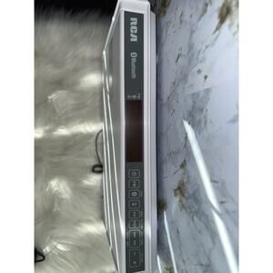 RCA Under Cabinet Radio Clock Bluetooth Music Speakers Kitchen Home Stereo